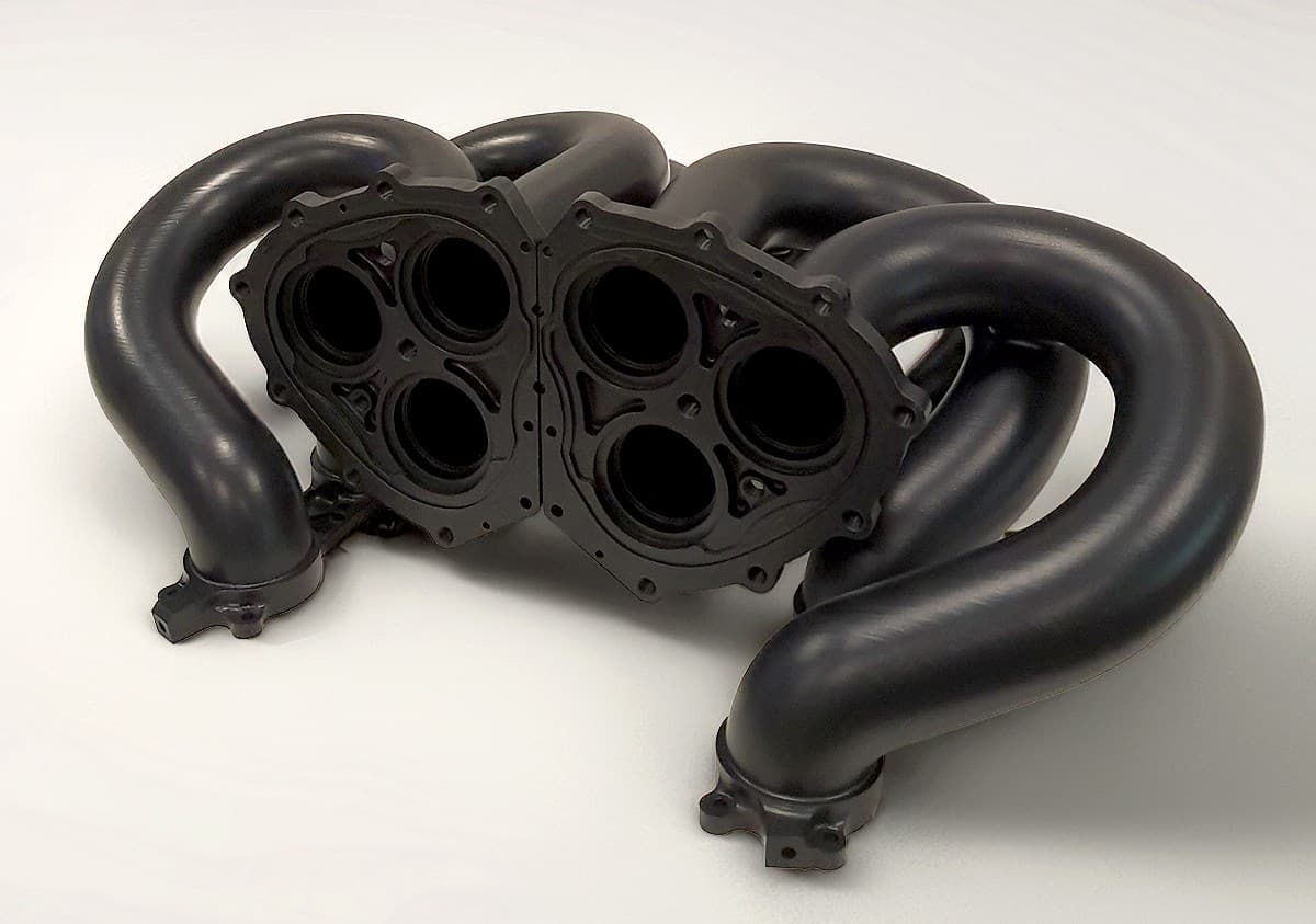 CRP Technology developed a monolithic 3D printed intake for the 740 hp Alpine Hy6 hydrogen prototype...