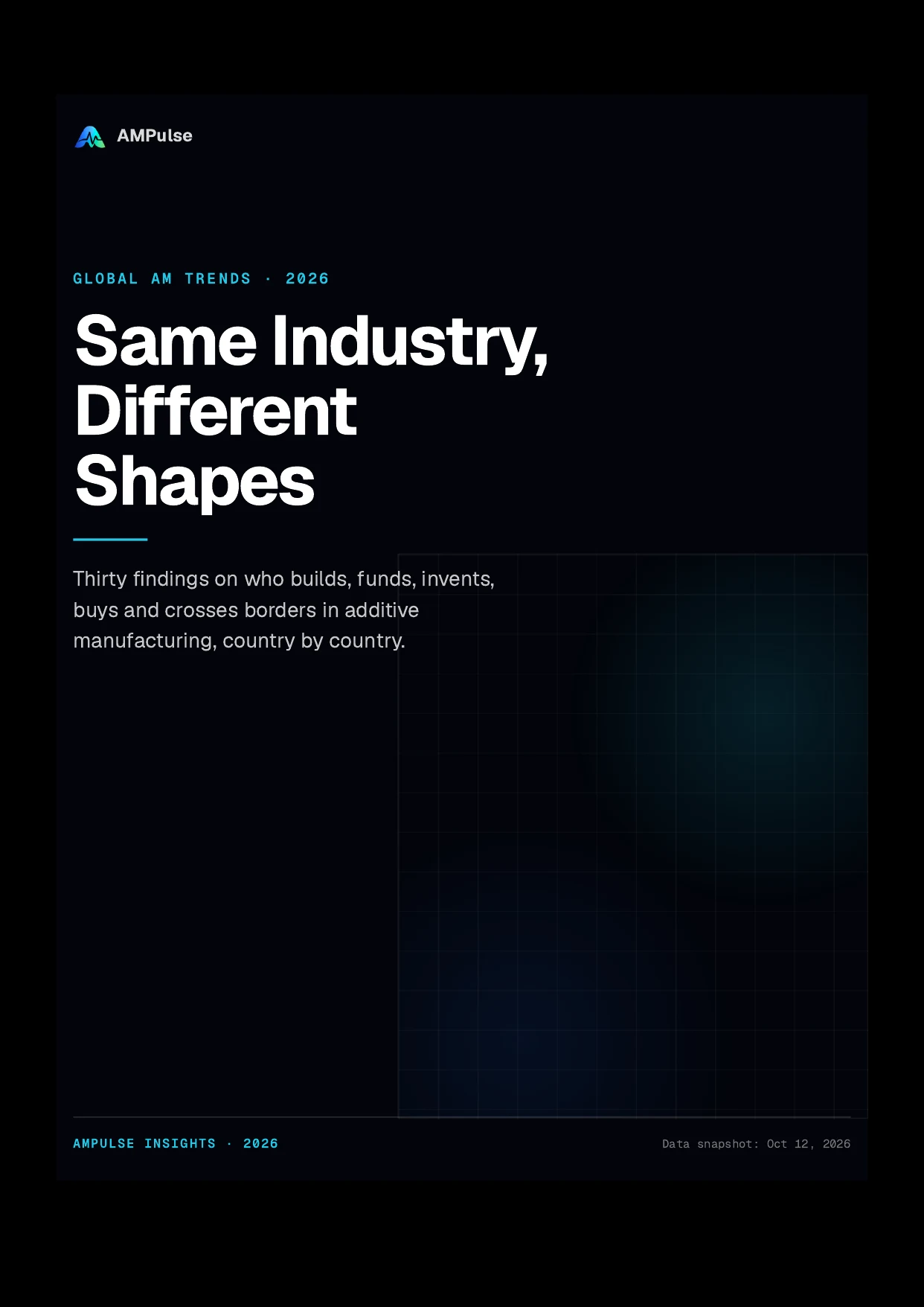 Cover of Same Industry, Different Shapes, thirty findings on global AM compared country by country
